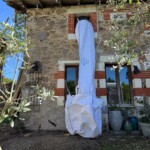 Goulotte à gravats flexible Stortslurf® Ø50 cm en utilisation — aperçu