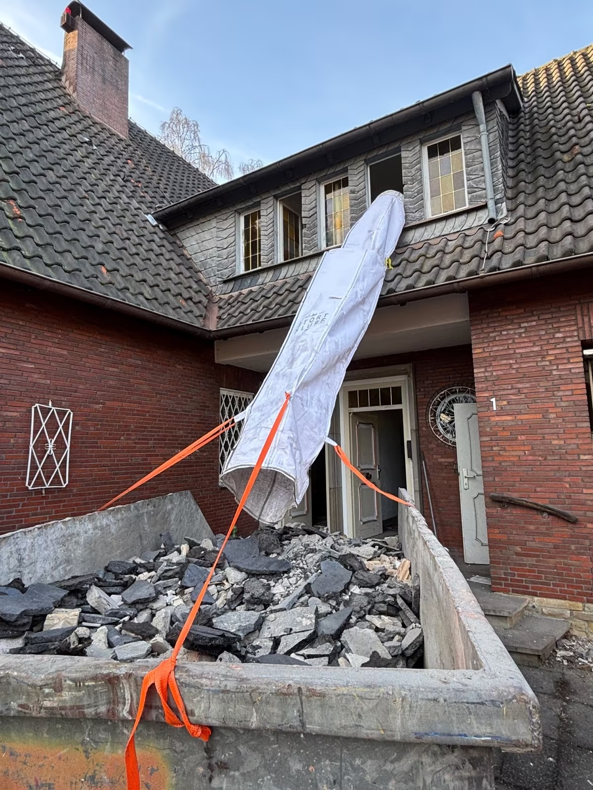 Sangle d’arrimage pour goulotte à gravats Stortslurf®