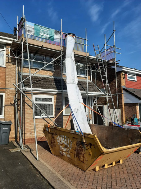 Stortslurf® lors de travaux de démolition