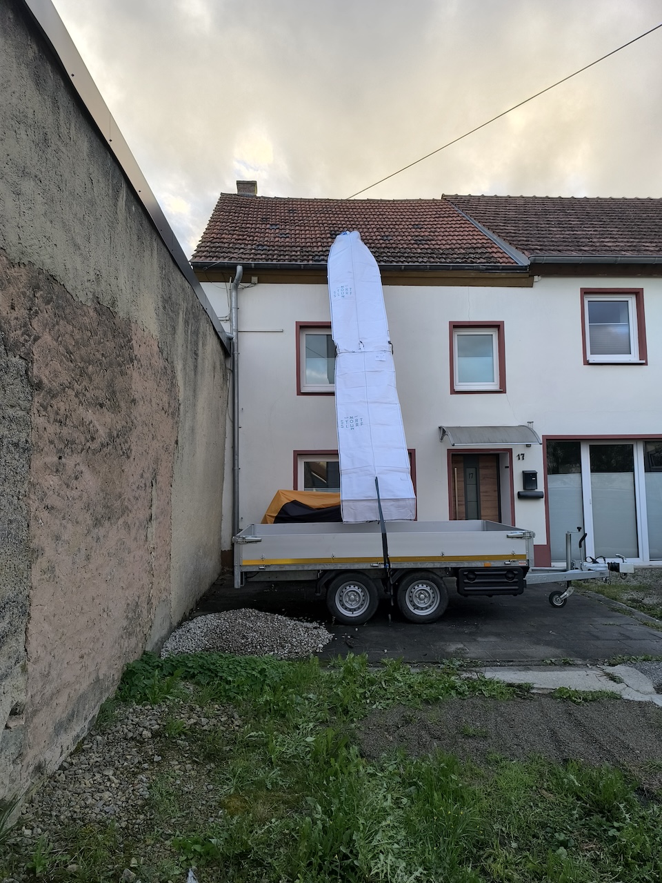 Goulotte à gravats flexible Stortslurf® utilisée pour un débarras